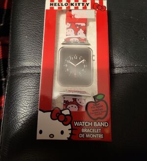 Hello Kitty Red Apple Watch Band with Character Pattern